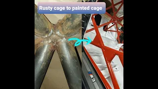 How to paint a rusty roll cage diy rollcage bars or any surface rust metal prevention.