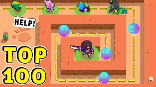 TOP 100 Funny Moments in Brawl Stars !! CHEATER vs NOOB !!