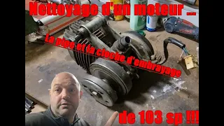 "Tuto" Démontage et nettoyage de la pipe et de la cloche d'embrayage d'une Peugeot 103