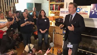 Alec Baldwin campaigns for Virginia Democrats