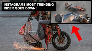 The Instagram Fluo KTM 125 EXC goes DOWN! (MAJOR BRAKE FADE) @SEBBE_ROSEN