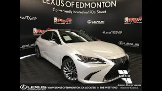 White 2019 Lexus ES 350 Ultra Luxury Package Review - Edmonton, AB