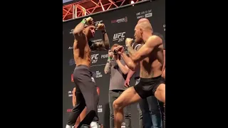 Conor Mcgregor vs Dustin Poirier weigh-in | best angle