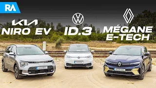 QUAL O MELHOR? ⚡️ COMPARATIVO Niro EV vs ID.3 vs Mégane E-Tech