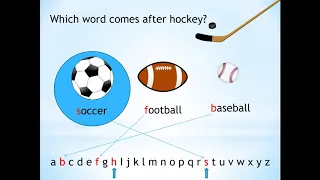 Grade 1: I Can Put Words In Alphabetical Order (Sports Words: Abeka Language 1)