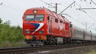 Train videos. Passenger trains in Russia - 18.