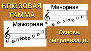 Блюзовая гамма как в ней импровизировать. Урок 20. Мажор, минор. гамма, тональность.