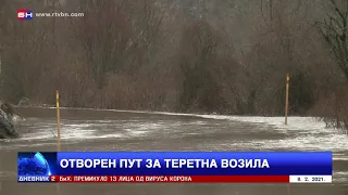 Nakon višečasnog prekida zbog poplava, otvoren put za teretna vozila Nevsinje-Gacko (BN TV 2021) HD