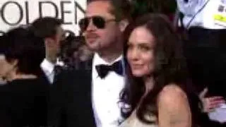 Brad Pitt and Angelina Jolie at Golden Globes Awards 2009