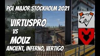 Virtuspro vs MOUZ Highlights /  at PGL Major Stockholm 2021