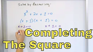 04 - Completing the Square to Solve Quadratic Equations - Part 1