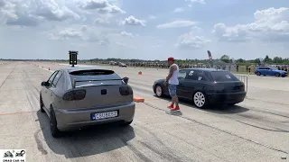 Seat Leon 1.8T vs Audi A3 1.9 TDI drag race 1/4 mile 🚦🚗 - 4K