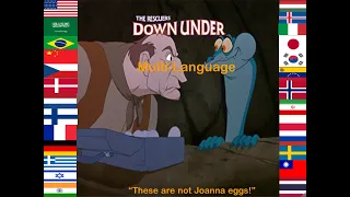 The Rescuers Down Under “These are not Joanna eggs!” in 26 different languages |UPDATED|