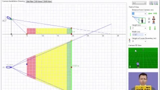 CCTV system design. Part 1/5: Camera installation height, lens focal lenght and pixel density