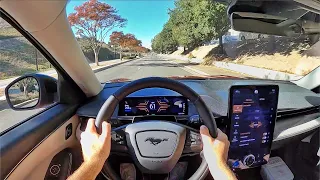 2021 Ford Mustang Mach-E Premium AWD Long Range POV Test Drive (3D Audio)(ASMR)