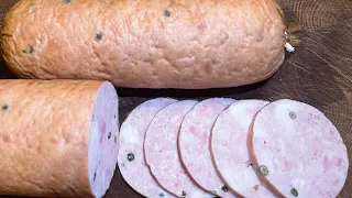 Nie masz wędzarni???To nic😉KIEŁBASA SZYNKOWA PARZONA👌