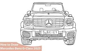 How to Draw Mercedes-Benz G-Class 2025 #gclass #mercedes #howto