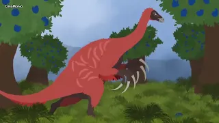 Dinomania's Tarbosaurus Vs Therizinosaurus (Resounded)