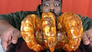 1 Foot Long Black Colossal Tiger Prawns Mukbang