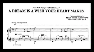 Advanced Piano: A Dream Is A Wish Your Heart Makes (arr. by Dan Coates)