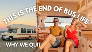 Goodbye Bus life - Selling Our Bus Eor A Truck Camper! Why We Quit Bus life