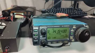 Тесты нового трансивера Xiegu G-90.Видео nr2.Антена вертикал.Сравнение по приему на Icom IC-706MKII.