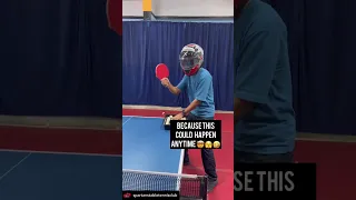 Ninja Technique to Save Ourselves From Headshot🥷😅Expectations vs Reality😂🤣Table Tennis