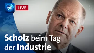 Rede von Bundeskanzler Scholz beim Tag der Deutschen Industrie des BDI