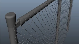 Maya 2014 tutorial : How to model a chain link fence