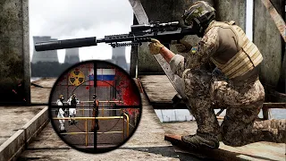 Ukrainian sniper successfully seizes nuclear plant Russian nuclear commander shot down today - ARMA3