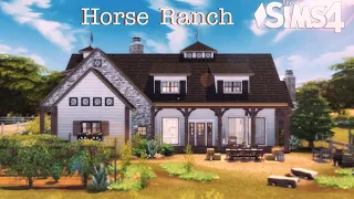 Rustic Cottage (noCC) the Sims 4 "Horse Ranch" 🐴 | Stop Motion