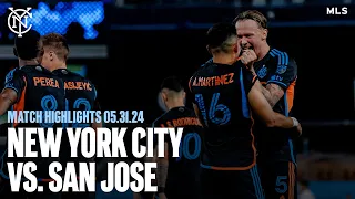 Match Highlights | New York City FC 5-1 San Jose Earthquakes