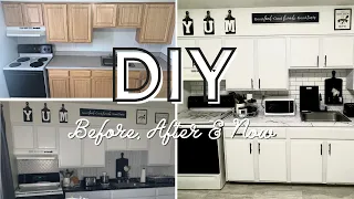 Kitchen Makeover! Removing & Upgrading DIY Rental Friendly.