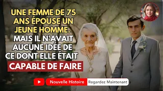 UNE FEMME DE 75 ANS ÉPOUSE UN JEUNE HOMME. MAIS IL N'AVAIT AUCUNE IDÉE DE CE DONT ELLE ÉTAIT...