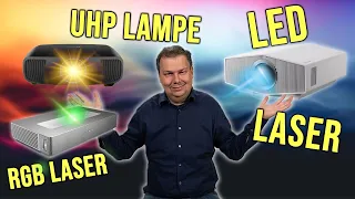 Heimkino 1x1: UHP Lampe vs. Laser vs. LED vs. RGB Laser – Die Vor- und Nachteile der Technologien