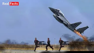 High tension: Ukrainian F-15 pilot Emergency Takeoff at Starokostiantyniv Air Base