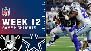 Las Vegas raiders vs Dallas cowboys week 12 highlights Thanksgiving