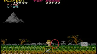 GHOST N GOBLINS ARCADE WALKTROUGH, TIPS, TRICKS, BUGS, GLITCHES STAGE 1