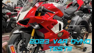 2023 Ducati Panigale V4R Dyno test - Stock Exhaust