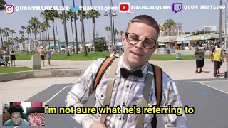 the professor nerd dropping people of at Venice Beach! He just too good it dont make know sense!