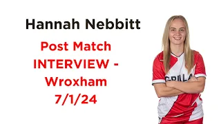POST MATCH INTERVIEW: Hannah Nebbitt