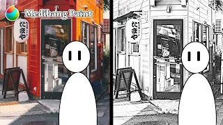 【Medibang Paint】How to Create Manga Background from Image【Tutorial】