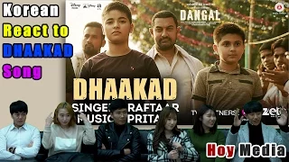 Korean React to 'Dhaakad – Dangal' Song [ENG SUB]