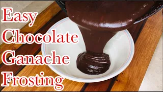 Chocolate Ganache With Cocoa Powder | Chocolate Frosting  Recipe