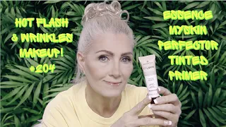 HOT FLASH & Wrinkles Makeup! #204 - Essence MySkin Perfector tinted primer - bentlyk
