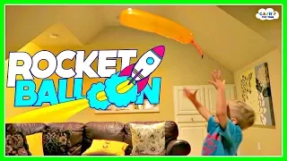 ROCKET BALLOONS Flying Crazy All Over The Room