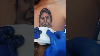 Mom face tattoo/ Mother Love/ #mig21tattoozstudo #bangalore #subrayan