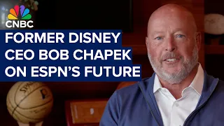 Former Disney CEO Bob Chapek in his first public interview since leaving Disney about ESPN's future