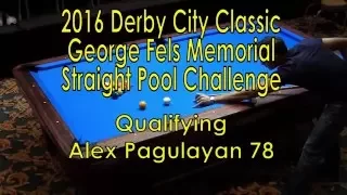 Alex Pagulayan 78 Ball Run DCC 2016