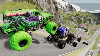 Monster Jam | Monster Truck | Insane Monster Jam Truck Jumps #98 - BeamNG Drive